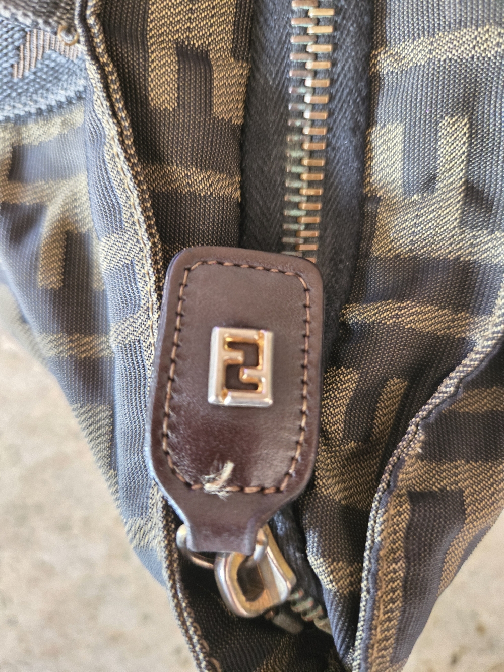 Fendi Zucca Logo Canvas Mini Tote - Picture 6 of 9